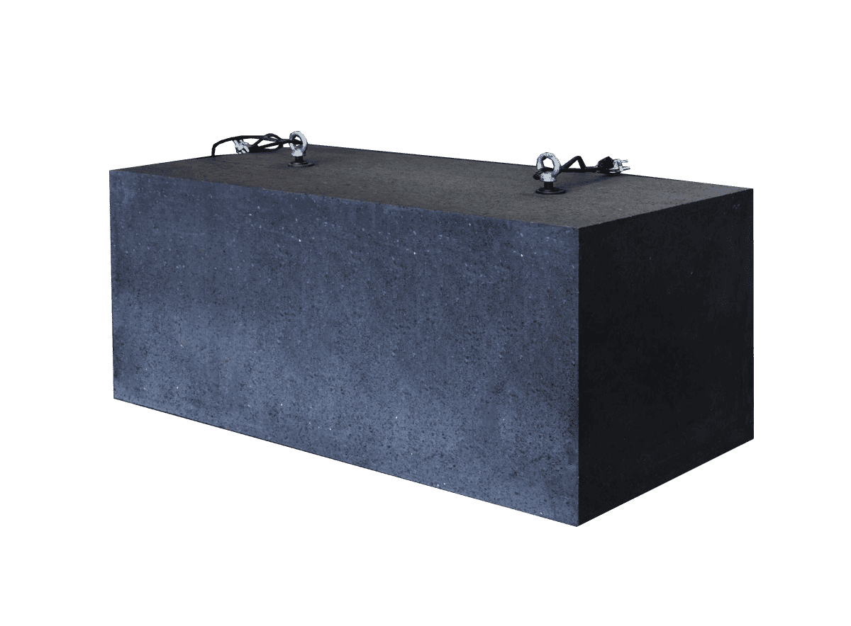 Semi-graphitic roasted carbon brick cross-section microstructure